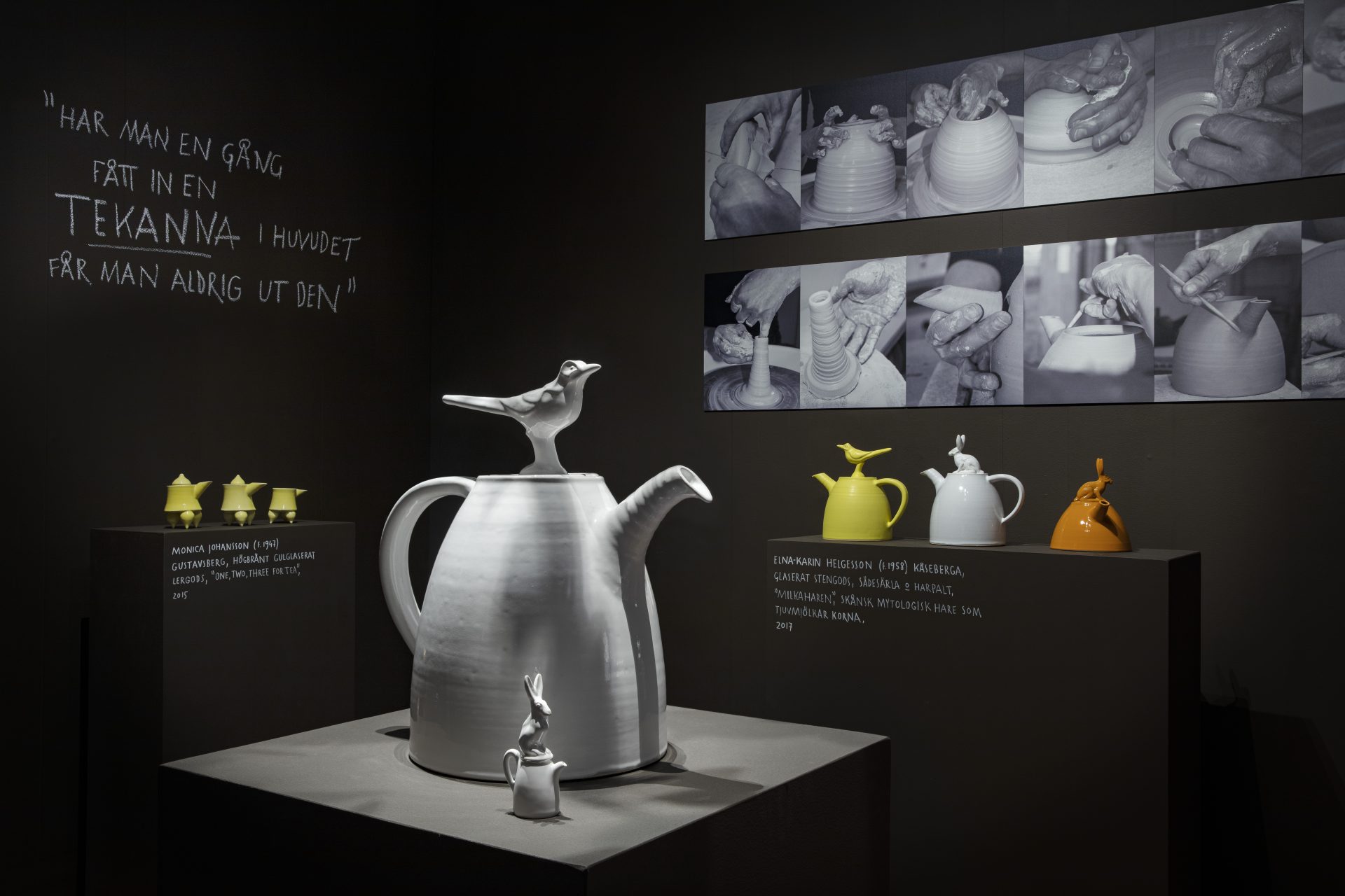 teapots that were shown in the exhibition