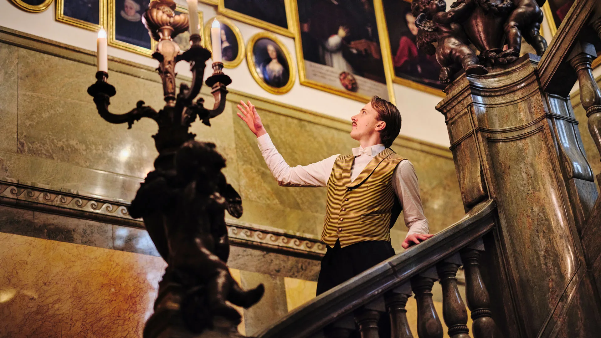 A guide shows you around the museum.