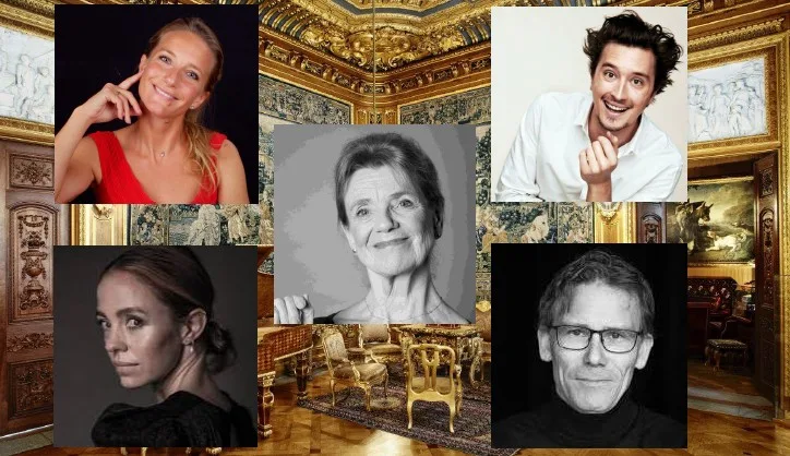 Foto på flygeln i Hallwylska museets sal